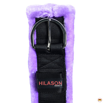 Hilason Western Horse Nylon Padded Fleece Straight Girth Stainless Steel Buckle